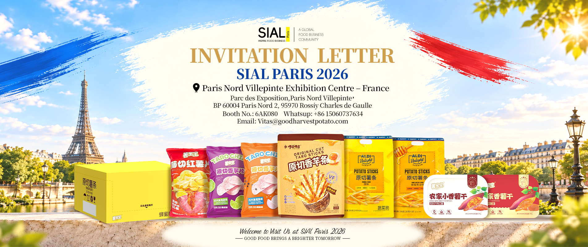 INVITATION LETTER TO VISIT 2026 SIAL PARIS IN FRANCE FOOD EXHIBITION